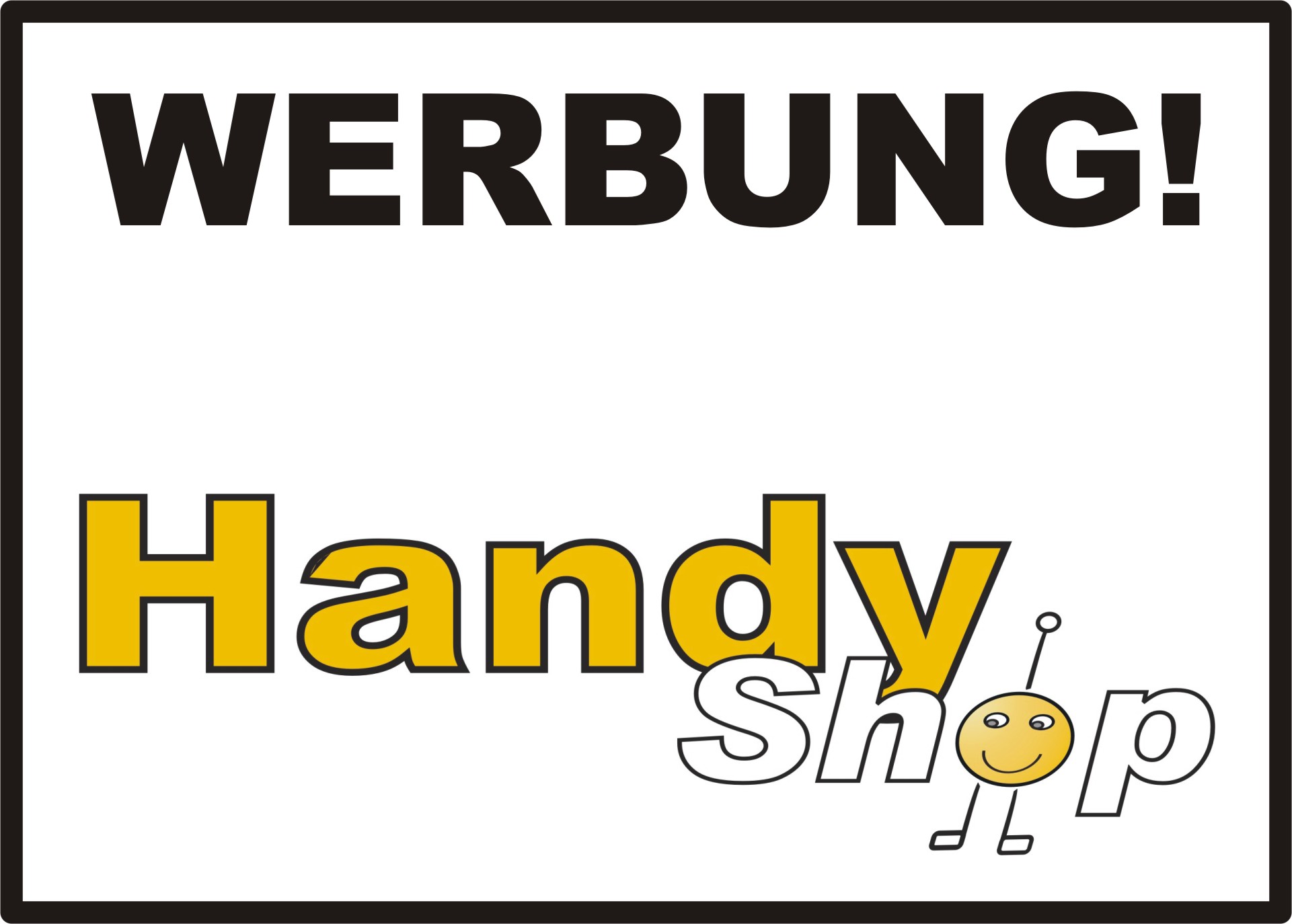 handyshop werbung