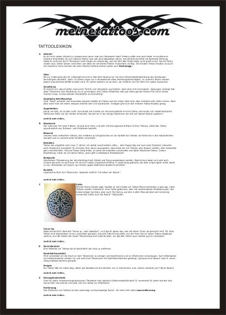 tattoolexikon a-e